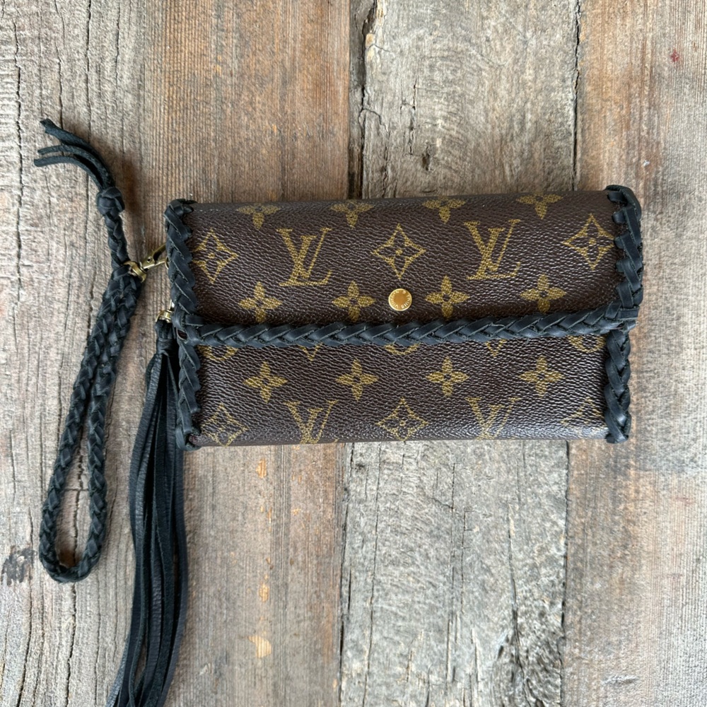 Authentic upcycled Louis Vuitton wallet